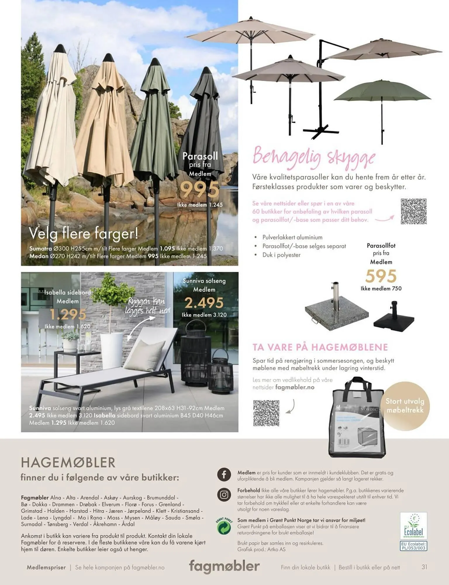Fagmøbler Kundeavis fra 20. februar til 30. september 2025 - kundeavisside 31