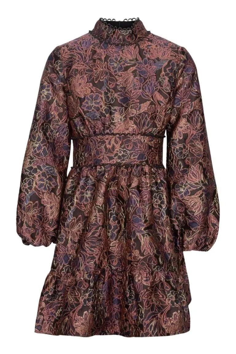 Cindy Dress – Sort/Rosa