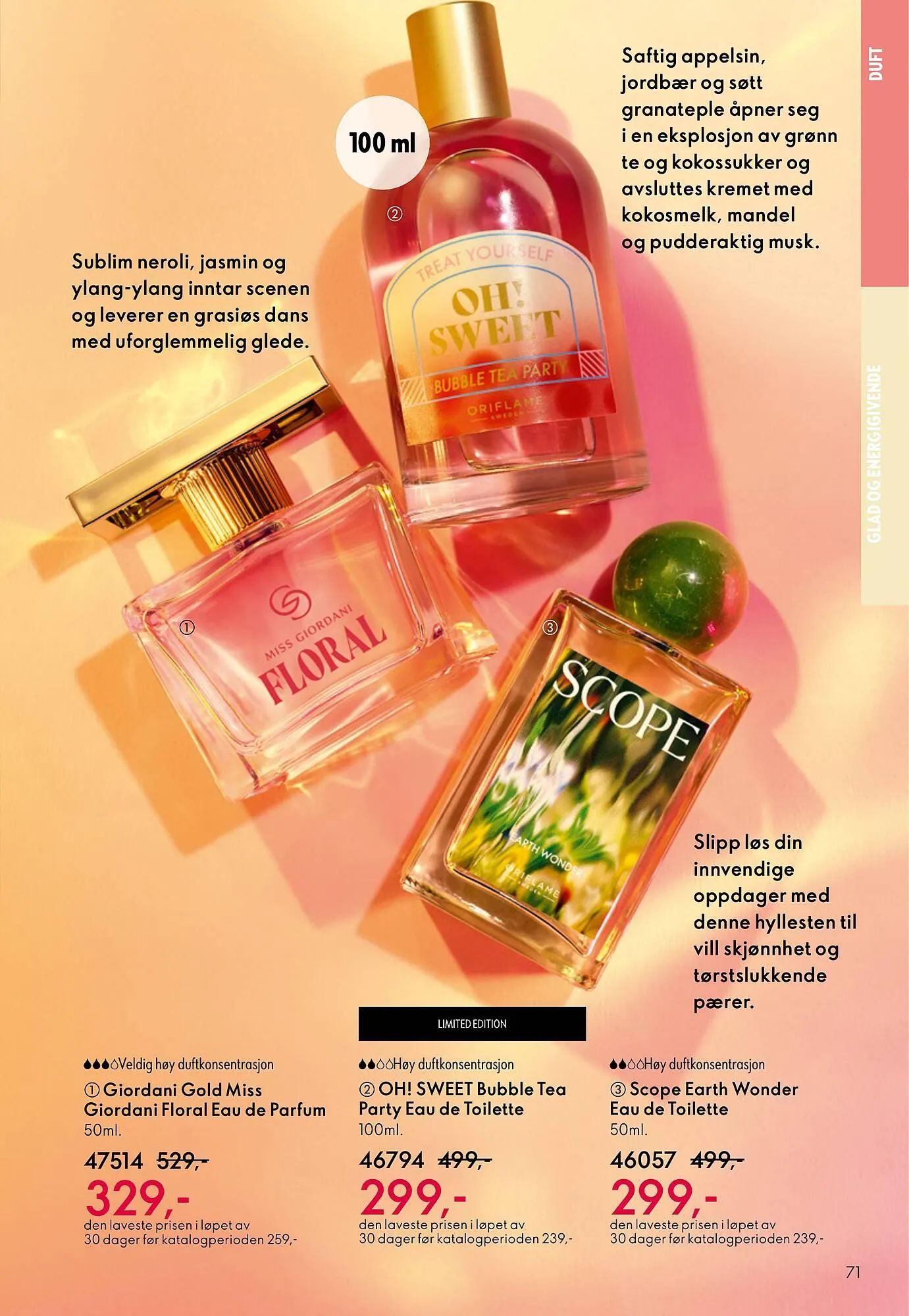 Oriflame katalog fra 8. oktober til 28. oktober 2025 - kundeavisside 71