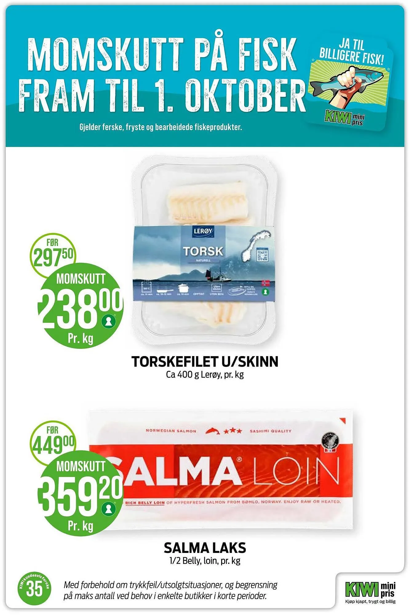 Kiwi Kundeavis fra 27. august til 3. september 2023 - kundeavisside 3