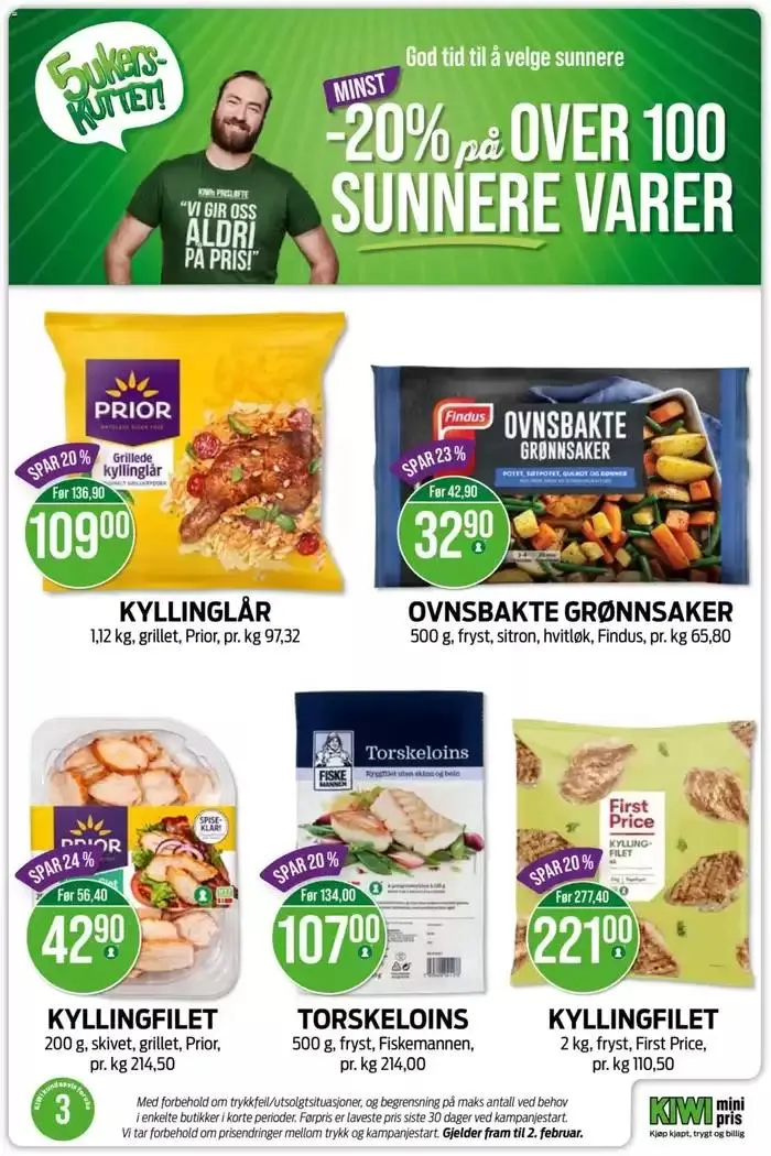 Kiwi Kundeavis fra 13. januar til 19. januar 2025 - kundeavisside 21