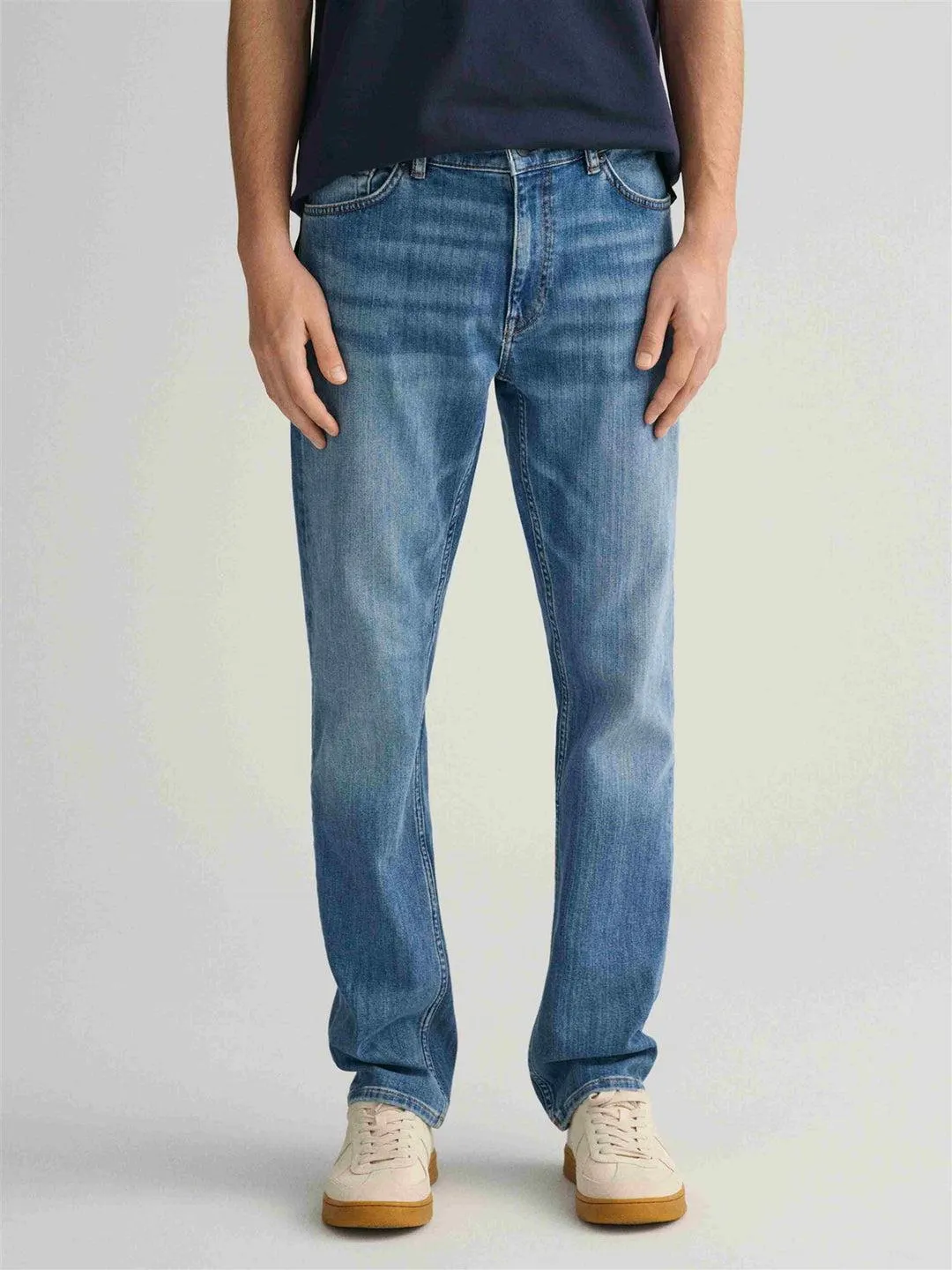 REGULAR FIT JEANS Blå