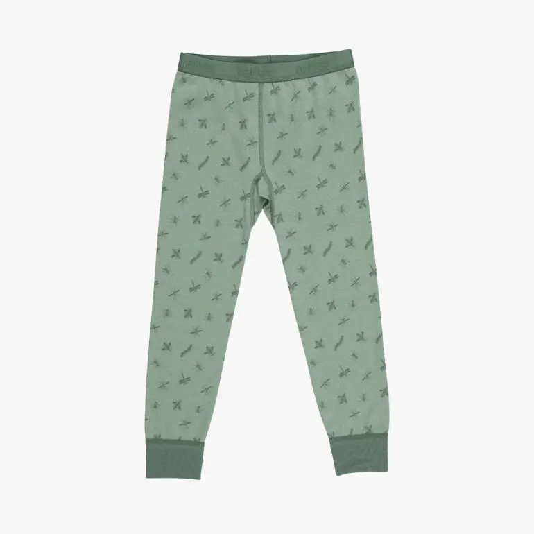 Snøfall longs aop ull/bomull, greenfog