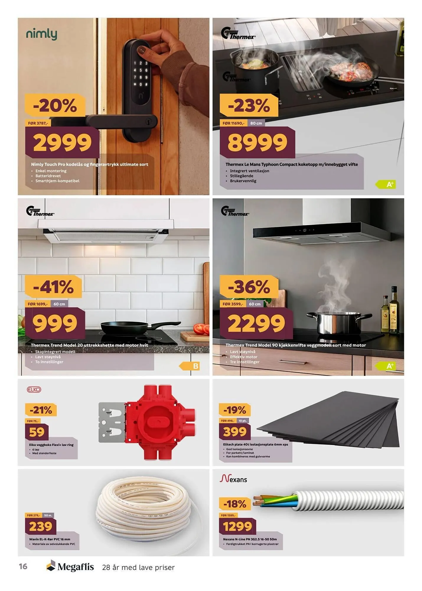 Megaflis kundeavis fra 16. mars til 7. april 2026 - kundeavisside 16