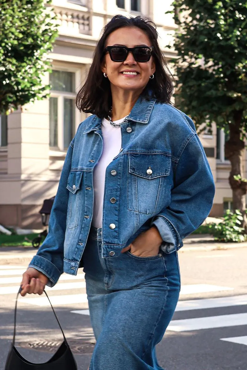 Kylie Jacket Denim Blue