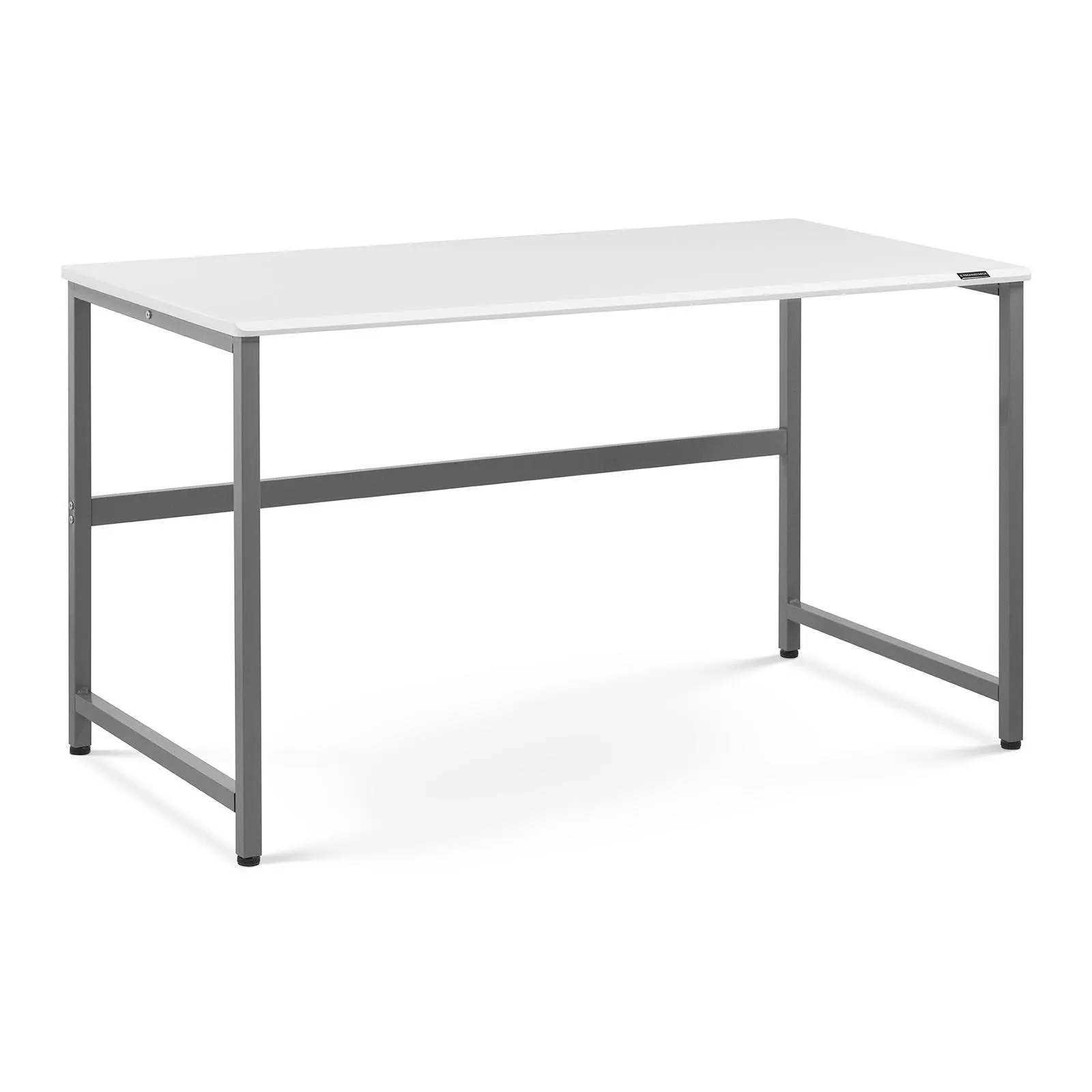 Skrivebord - 120 x 60 cm - hvit / grå