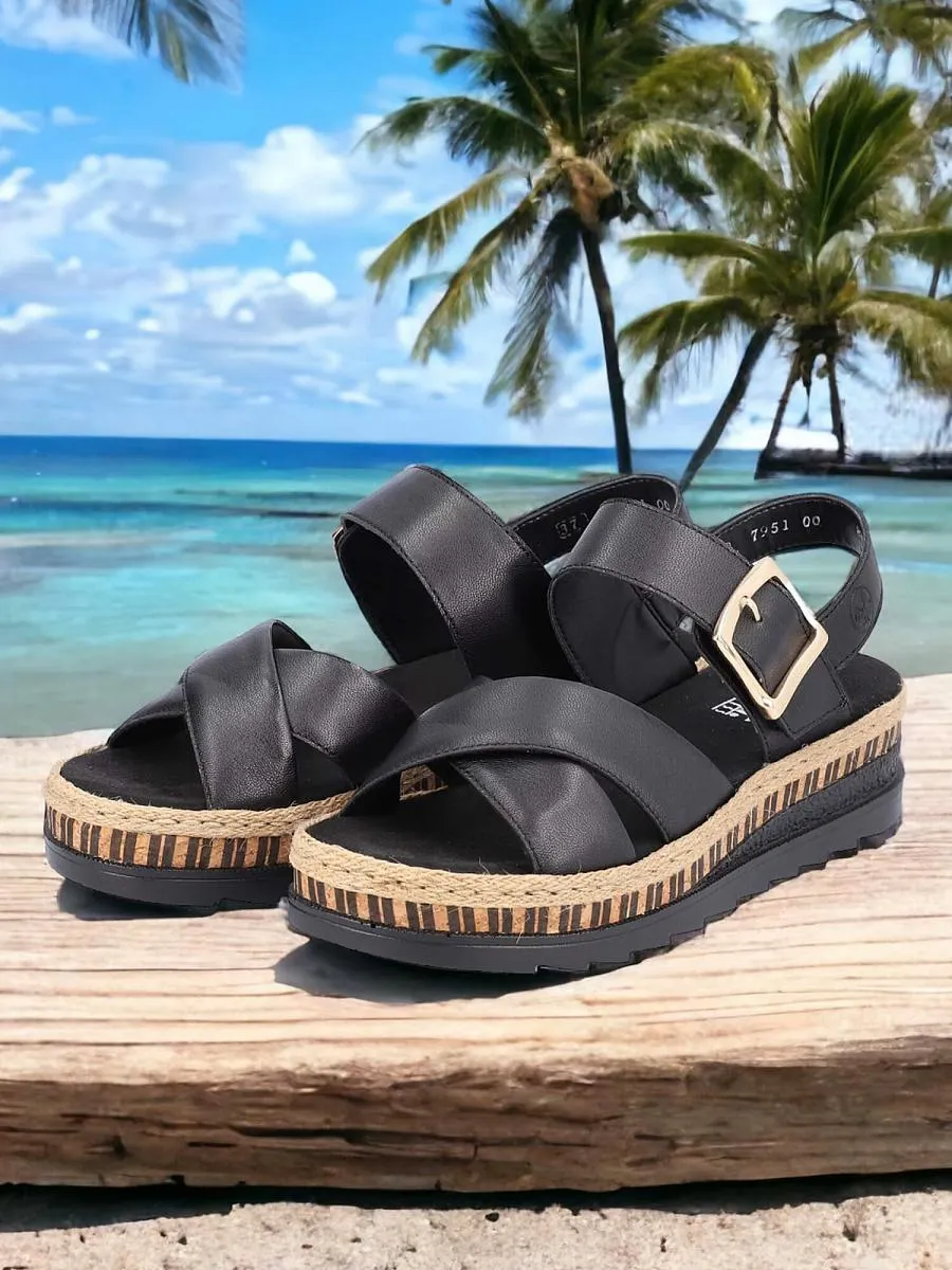 Arizona Sandal Black Leather