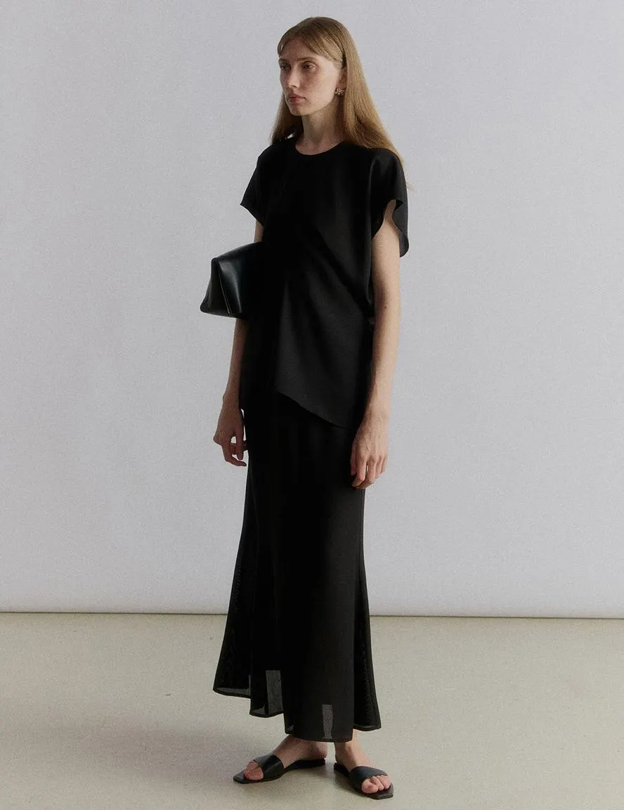 Lou Flared Skirt Black