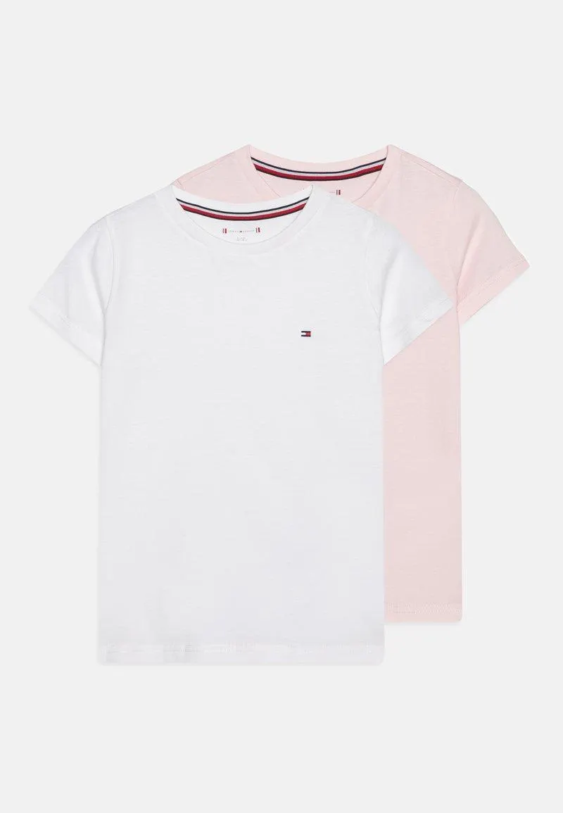 TEE 2 PACK - Undertrøye - white/light pink