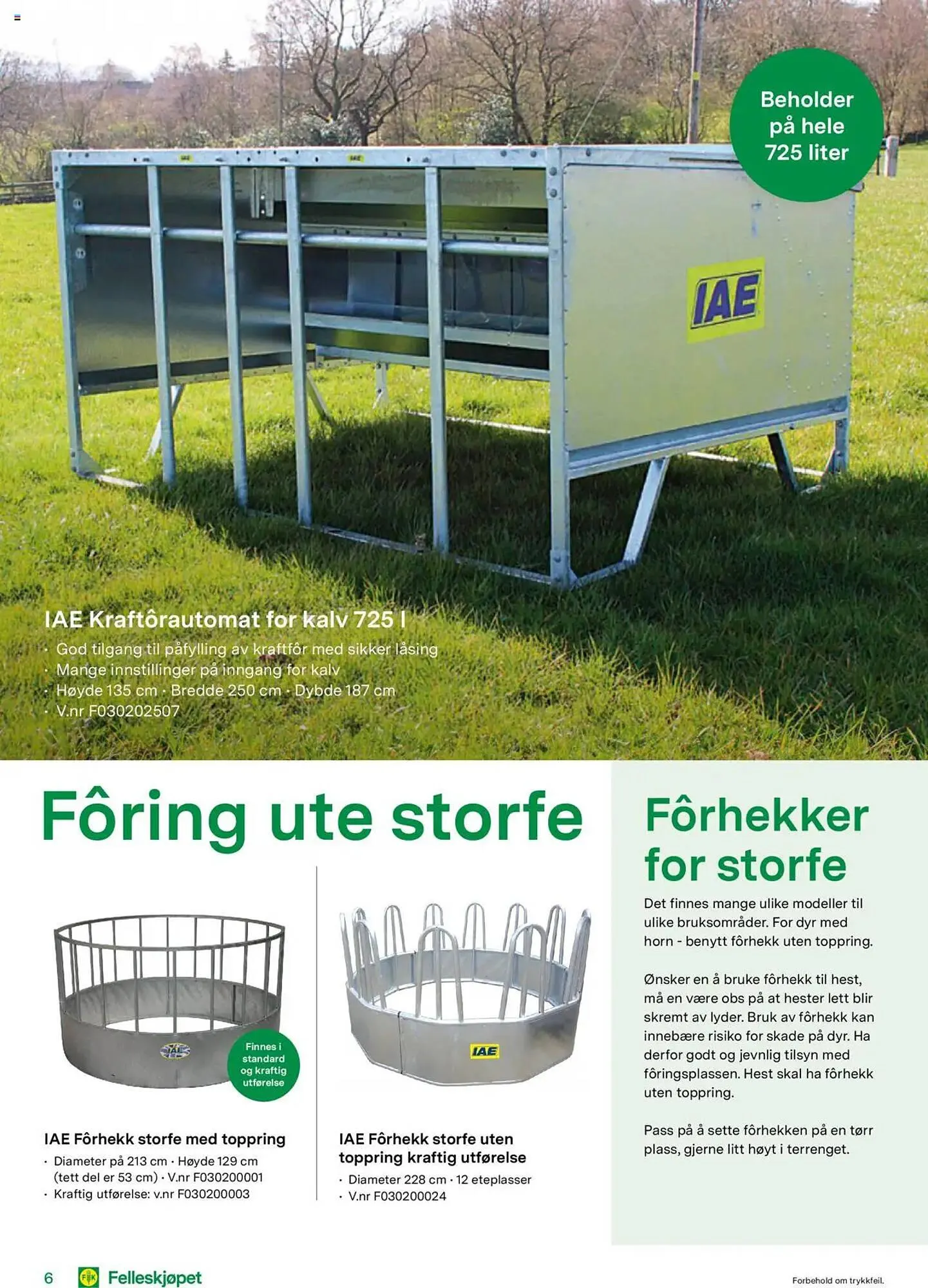 Felleskjøpet Kundeavis fra 13. januar til 31. desember 2025 - kundeavisside 6