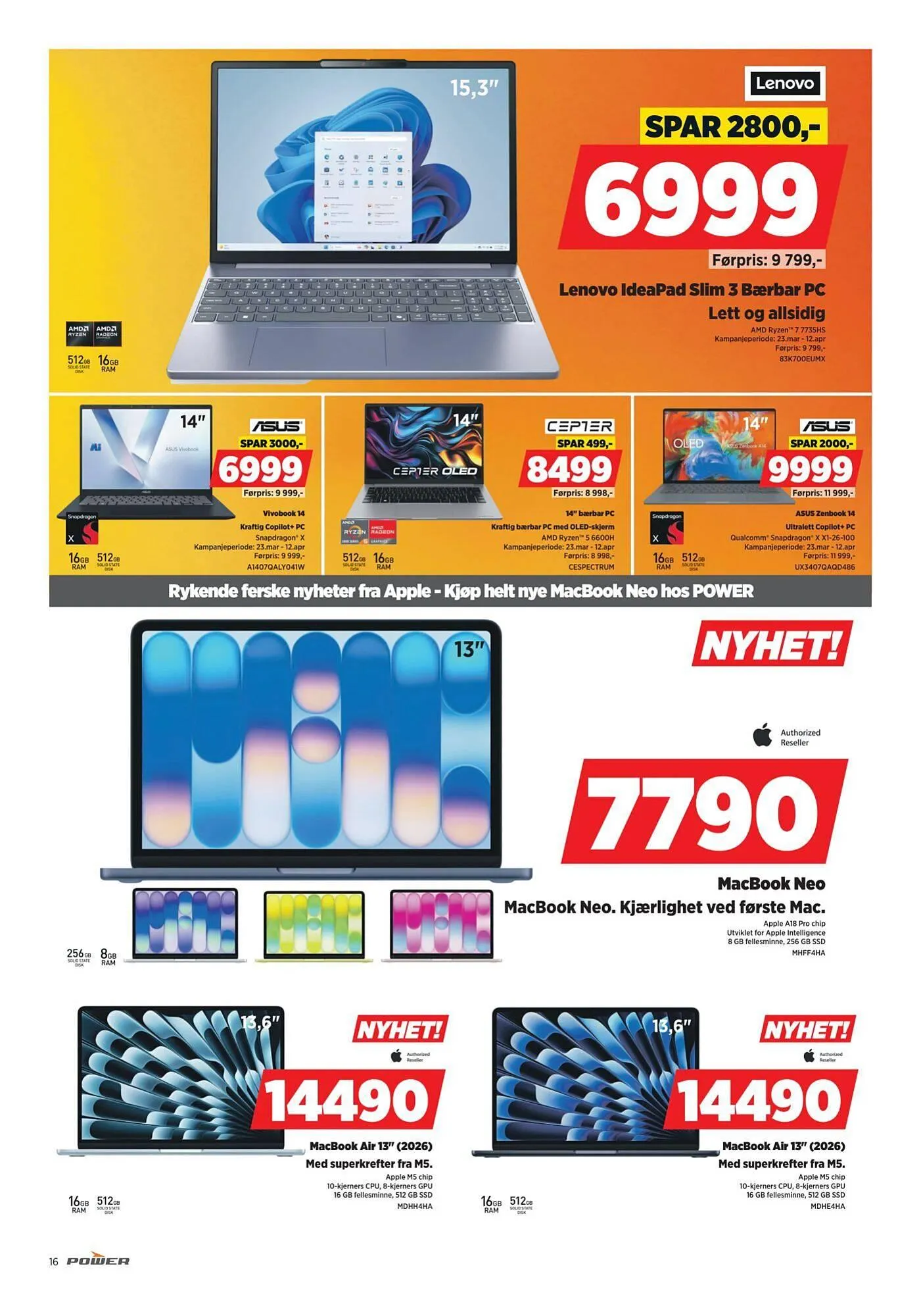 POWER kundeavis fra 30. mars til 7. april 2026 - kundeavisside 16