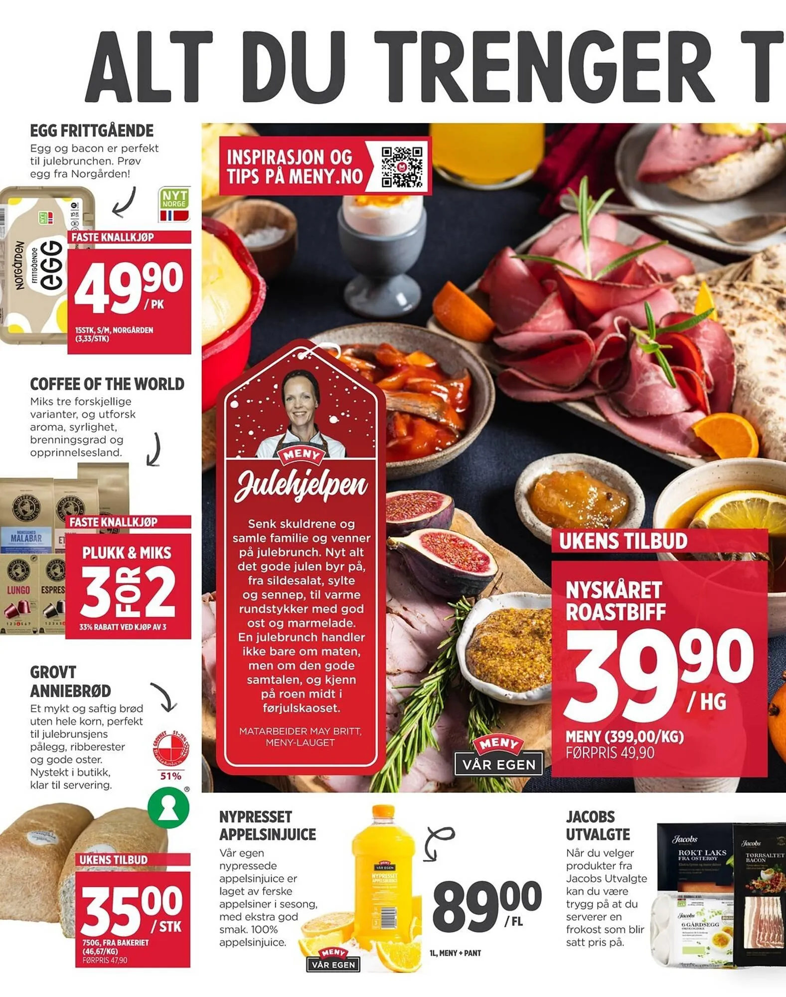 Meny kundeavis fra 14. desember til 24. desember 2025 - kundeavisside 2