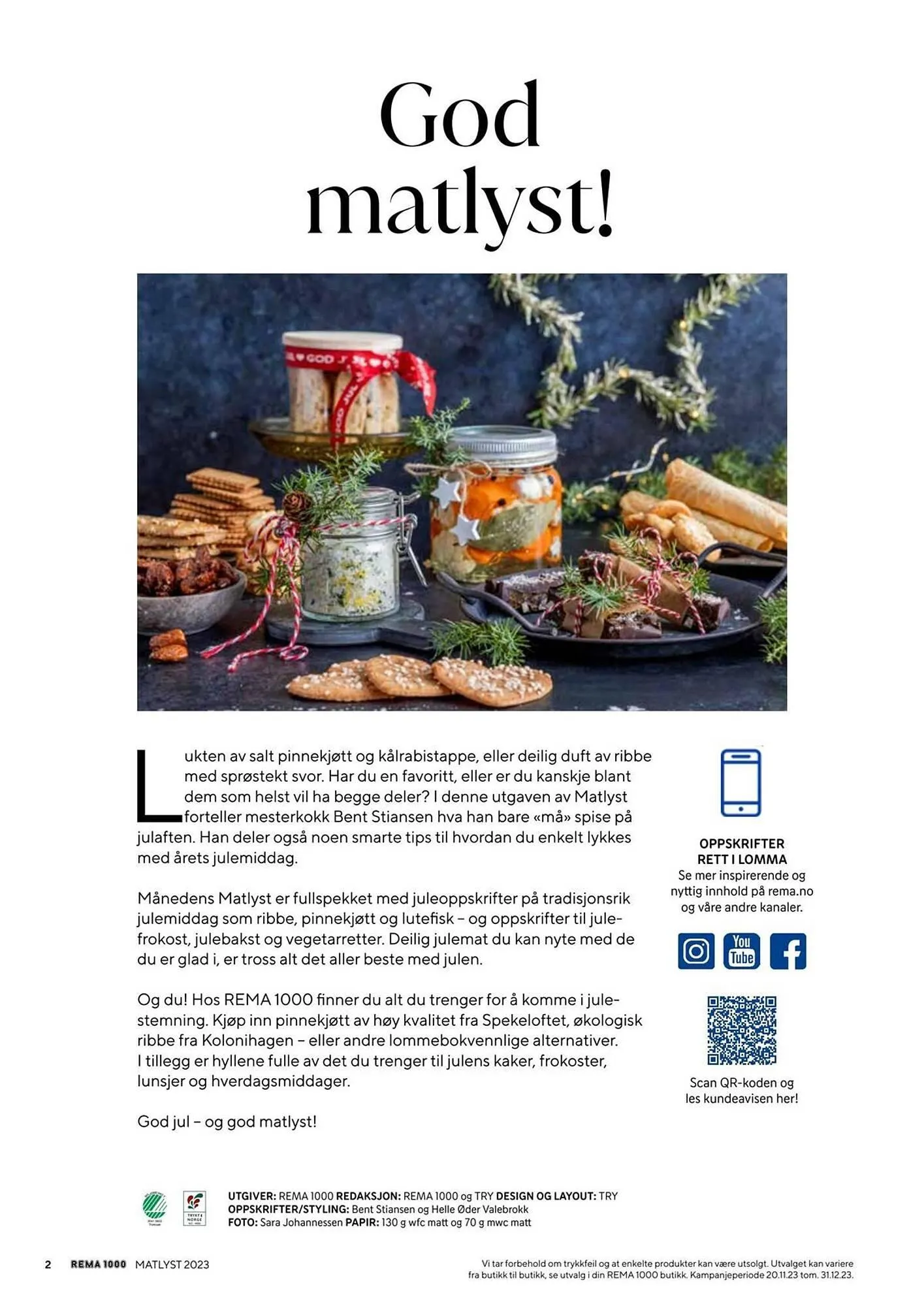 Rema 1000 Kundeavis fra 1. desember til 31. desember 2025 - kundeavisside 2