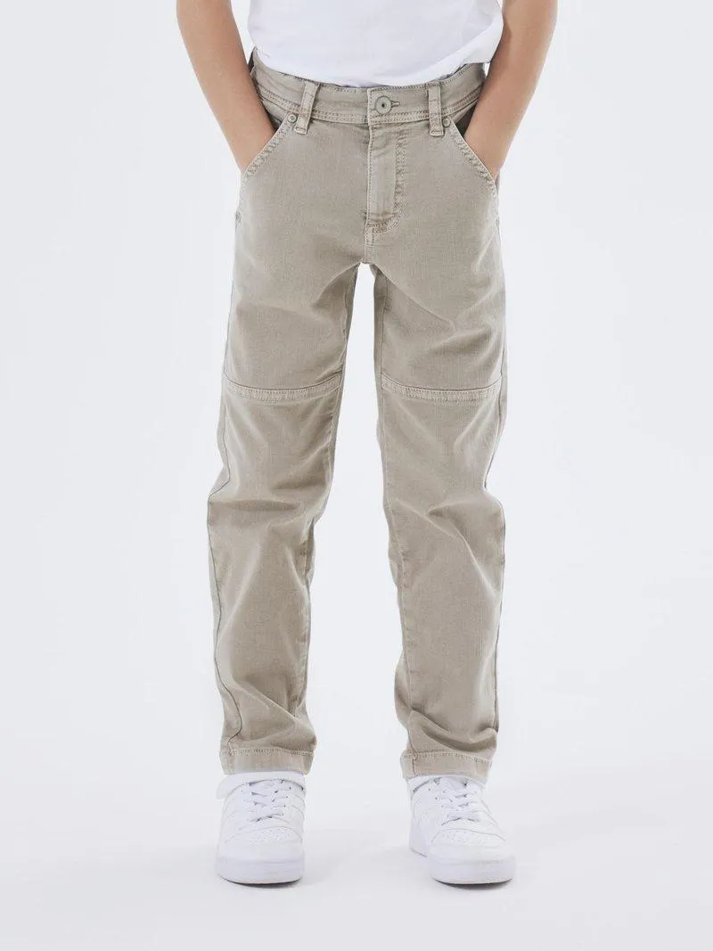 NKMSILAS TAPERED PANT - Jeans straight leg