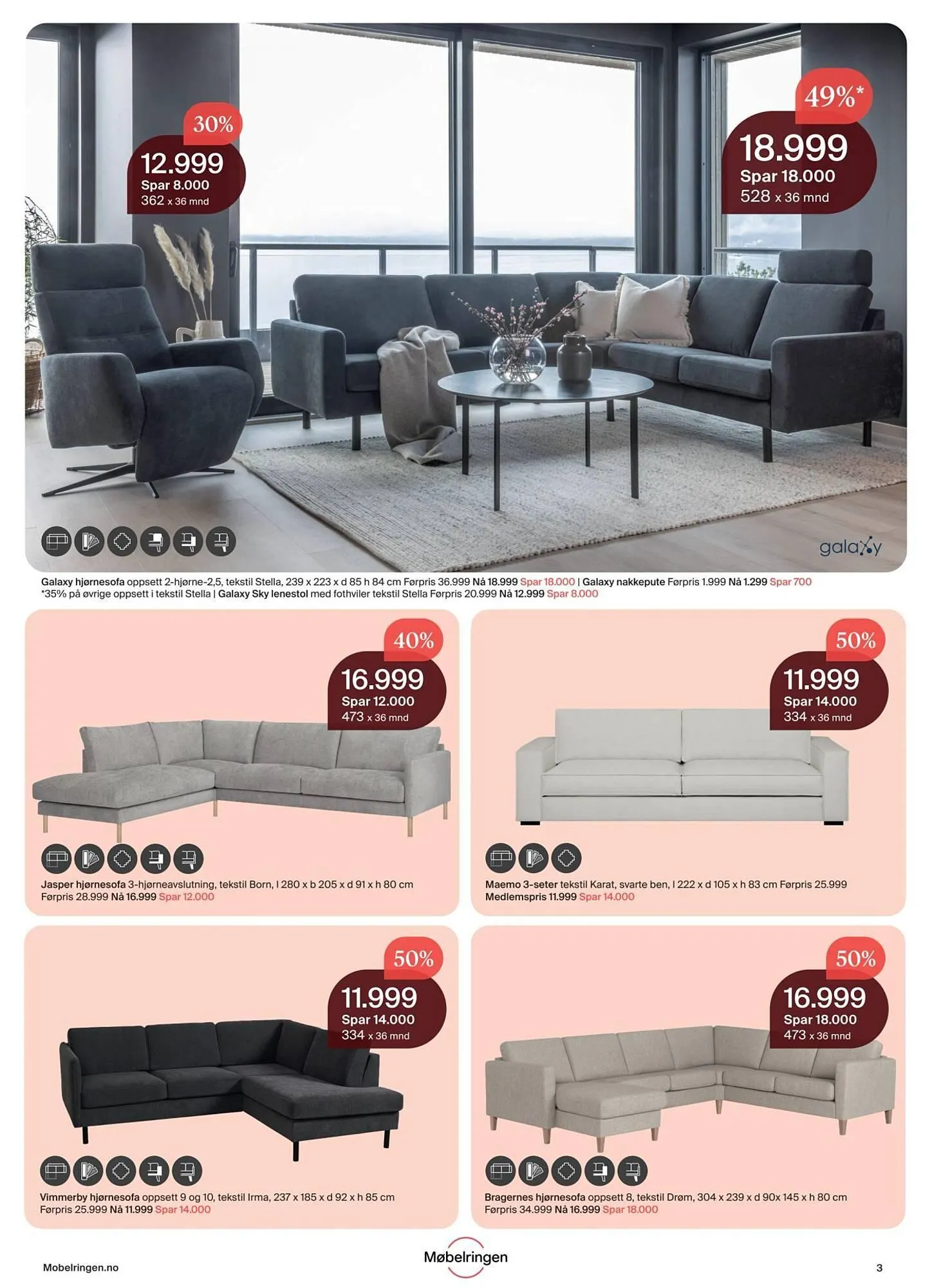 Møbelringen Kundeavis fra 1. januar til 9. februar 2025 - kundeavisside 3