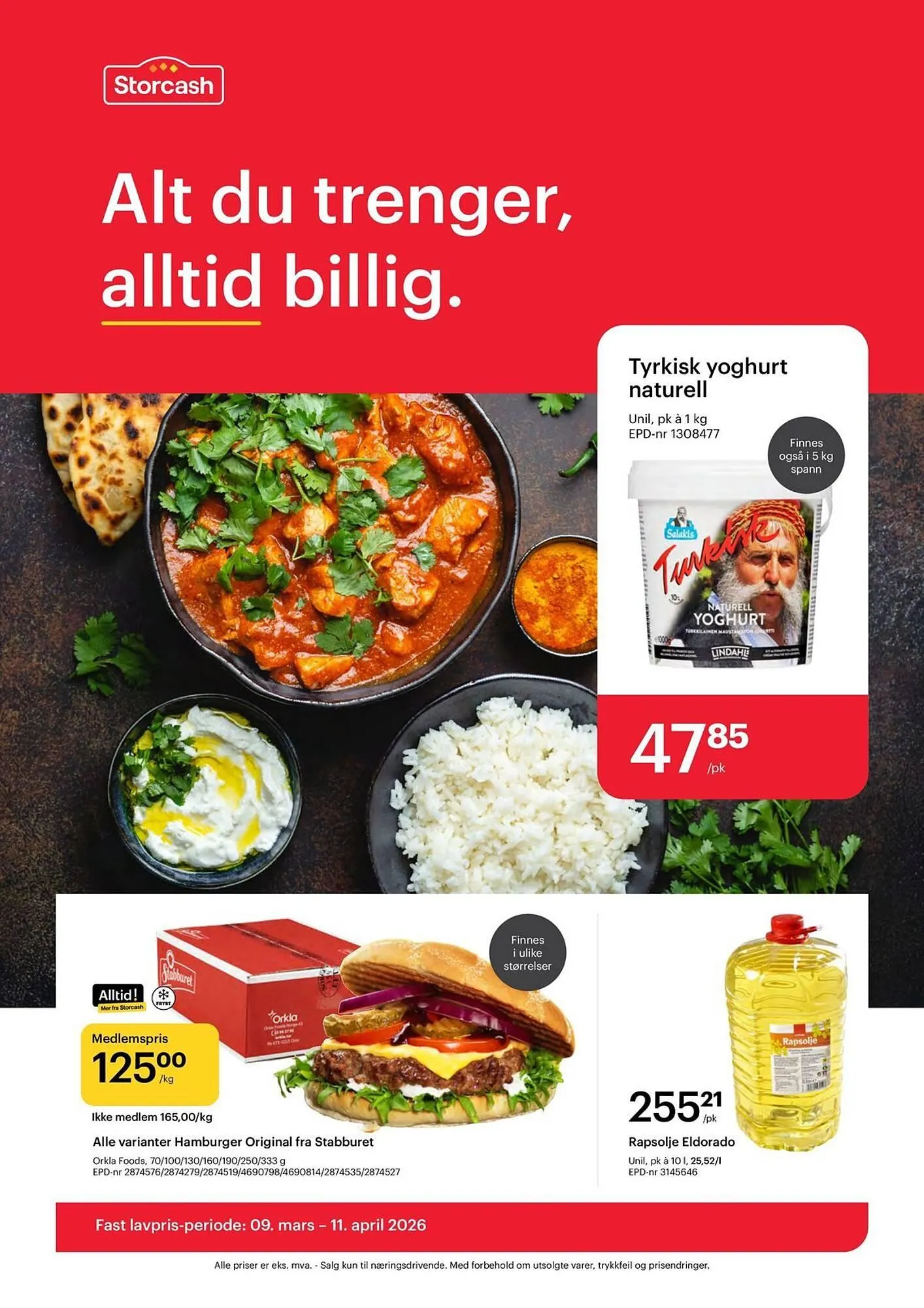 Storcash kundeavis fra 9. mars til 11. april 2026 - kundeavisside 1