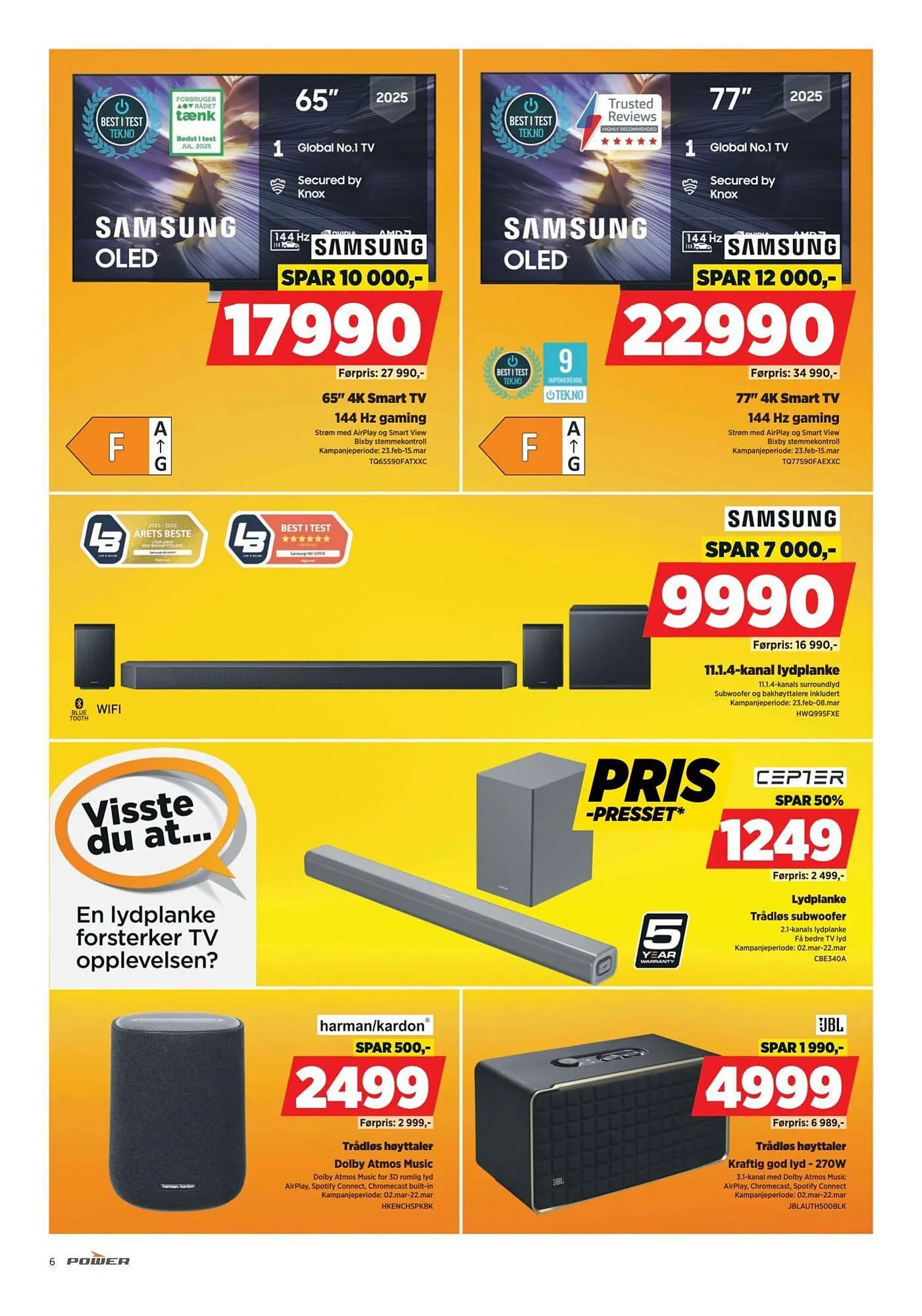 POWER kundeavis fra 2. mars til 8. mars 2026 - kundeavisside 6