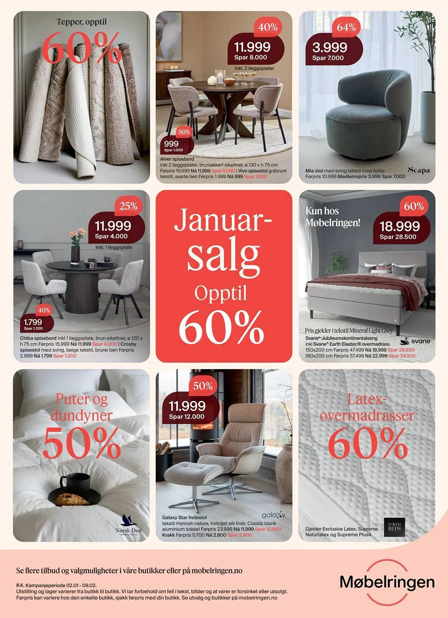 Møbelringen kundeavis fra 2. januar til 9. februar 2026 - kundeavisside 16