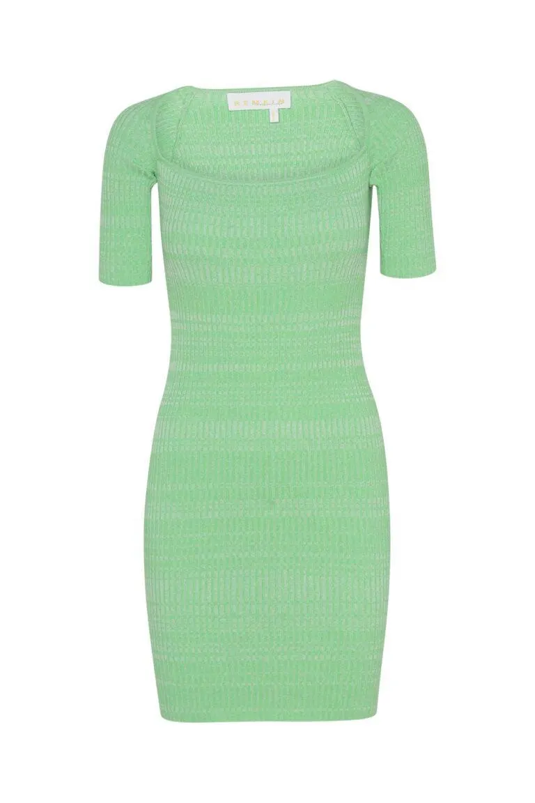 REMAIN – Rakella Knit Dress – Grønn