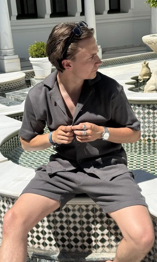 Waffle Kortermet skjorte