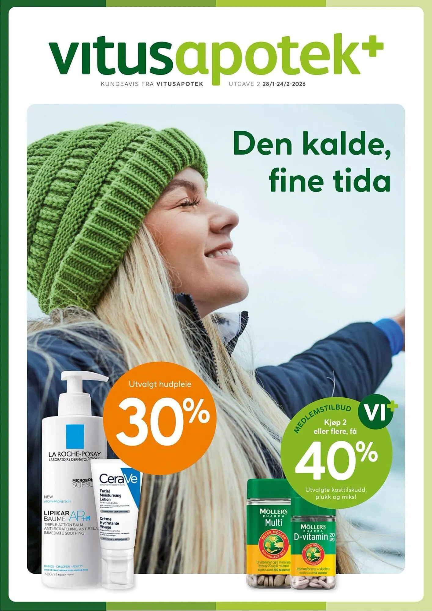 Vitusapotek kundeavis fra 28. januar til 25. februar 2026 - kundeavisside 1