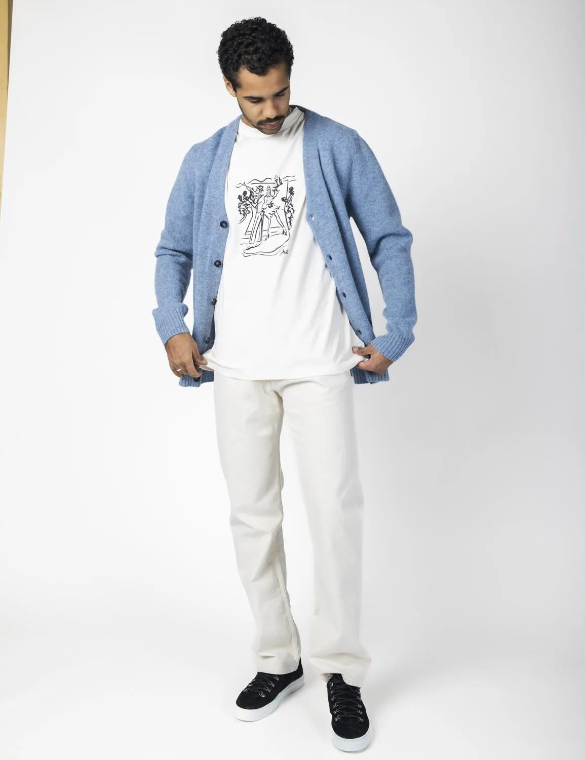 Nathan Cardigan 6212 Light Blue Mel
