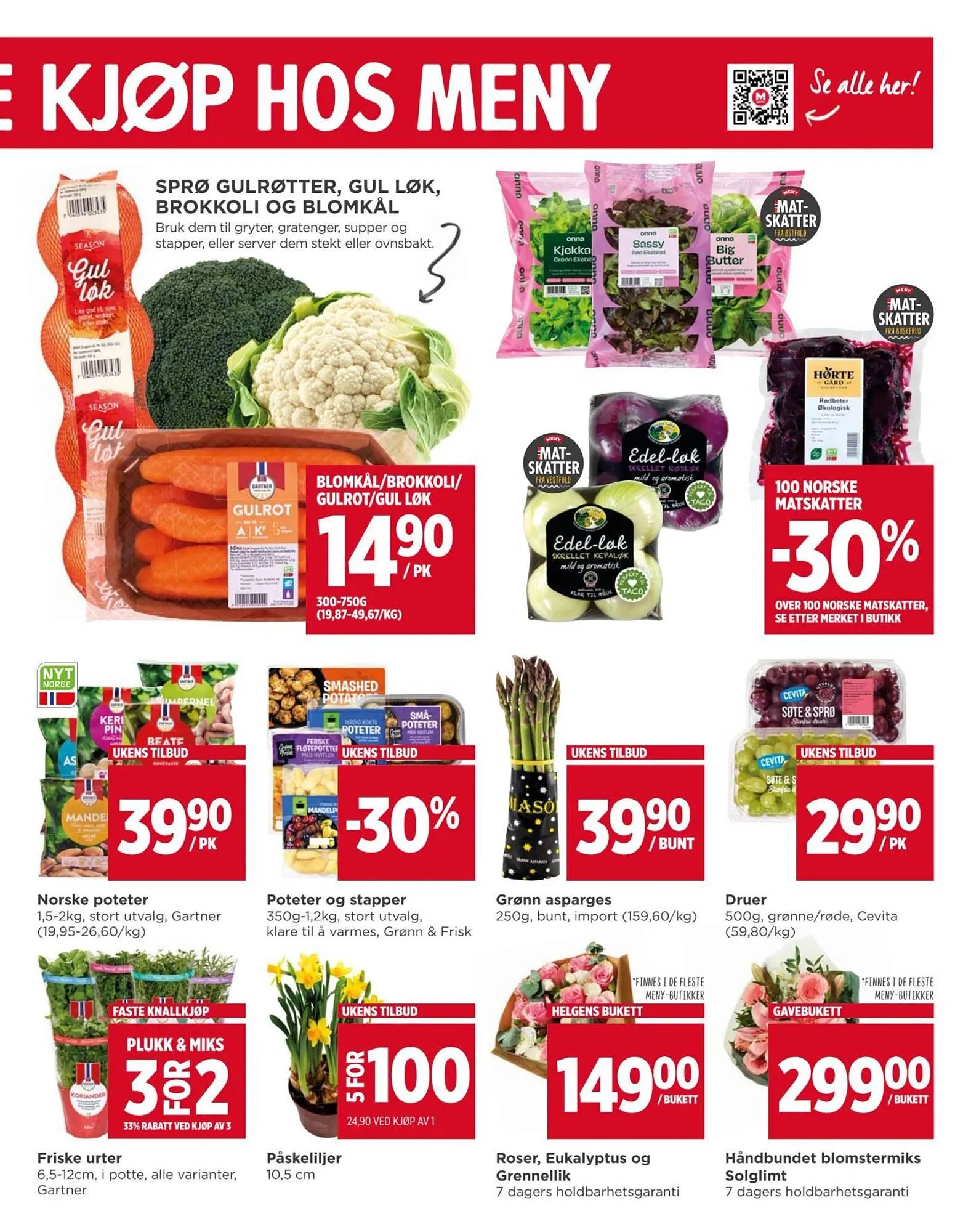 Meny kundeavis fra 15. mars til 19. mars 2026 - kundeavisside 7