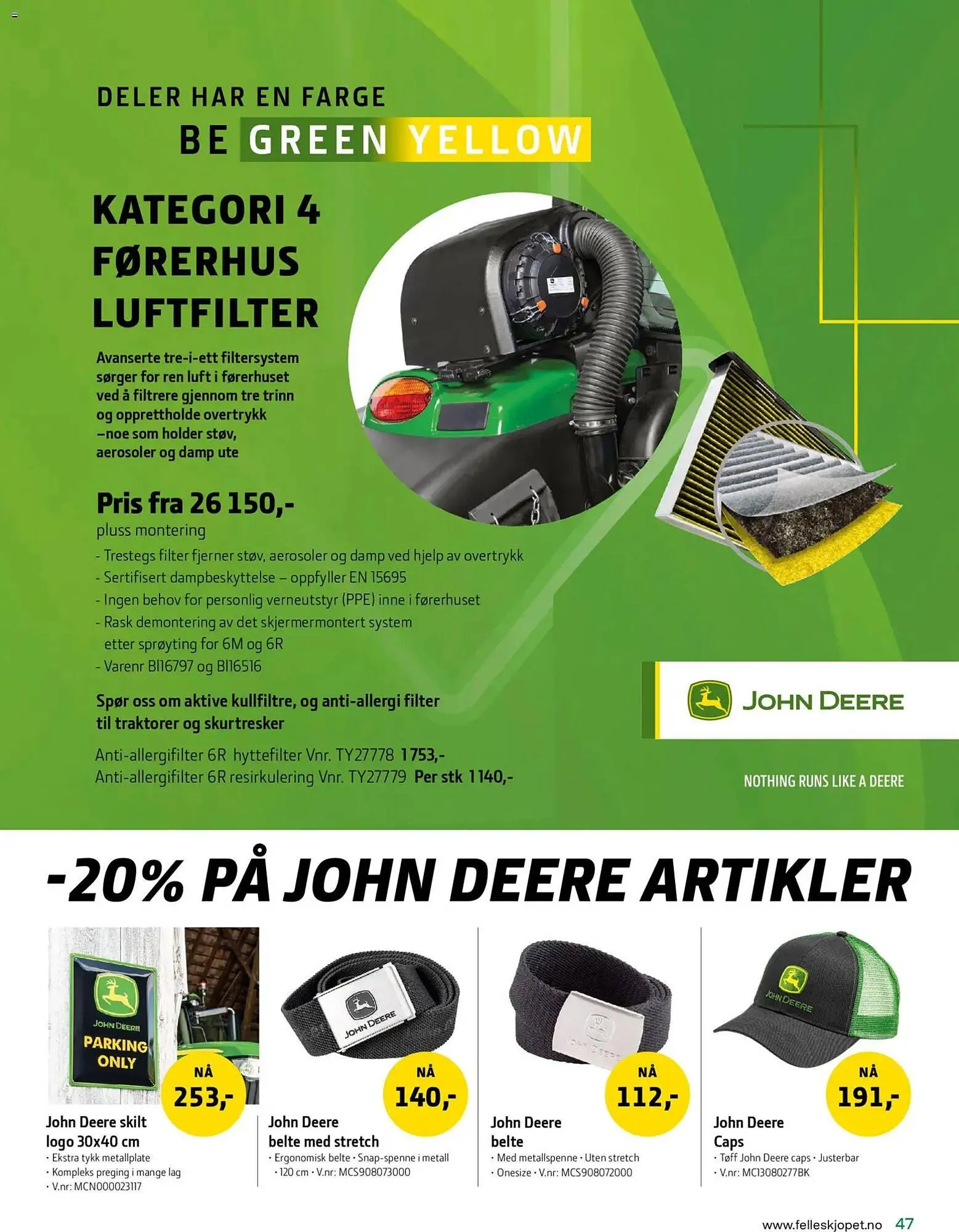 Felleskjøpet kundeavis fra 15. april til 3. januar 2027 - kundeavisside 47