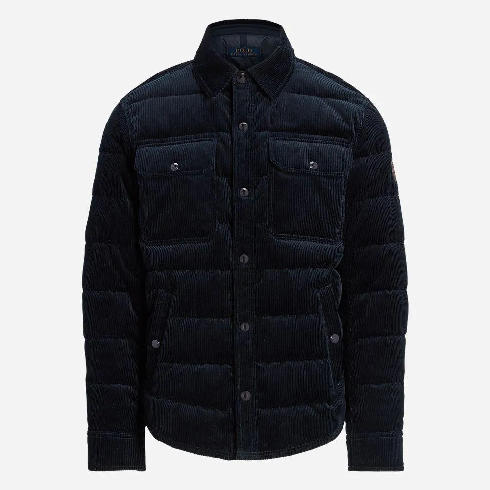Corduroy Lined Shirt Jacket - Aviator Navy
