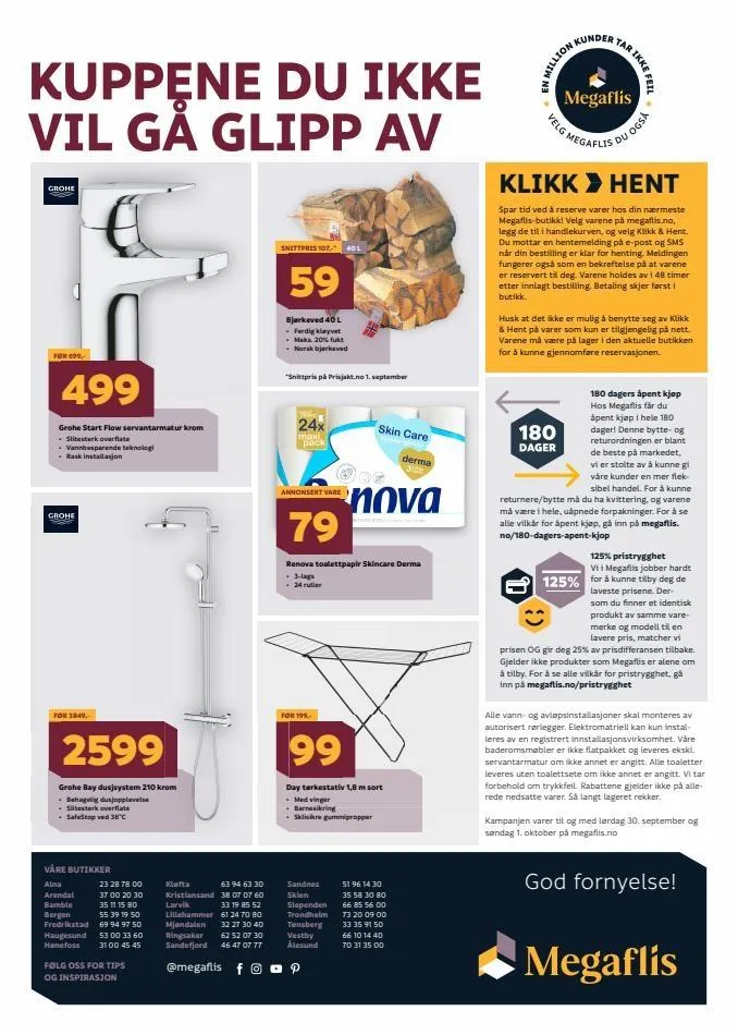 Megaflis kundeavis til 21.09.2023 fra 18. september til 21. september 2023 - kundeavisside 16