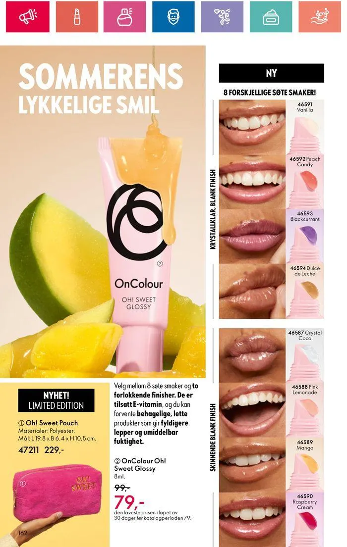 ORIFLAME Kundeavis fra 20. juni til 4. juli 2024 - kundeavisside 162