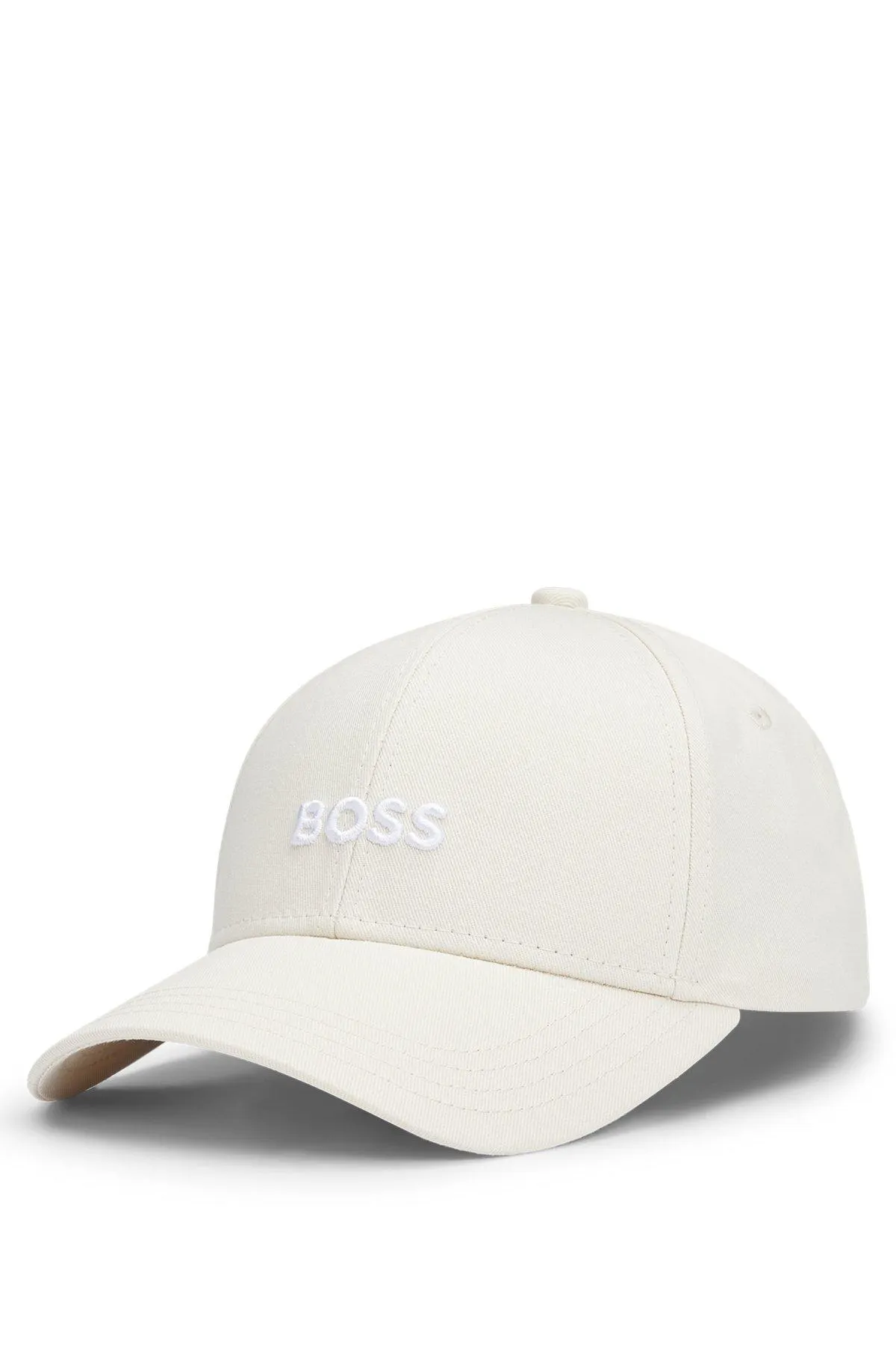 Cotton-twill six-panel cap with embroidered logo
