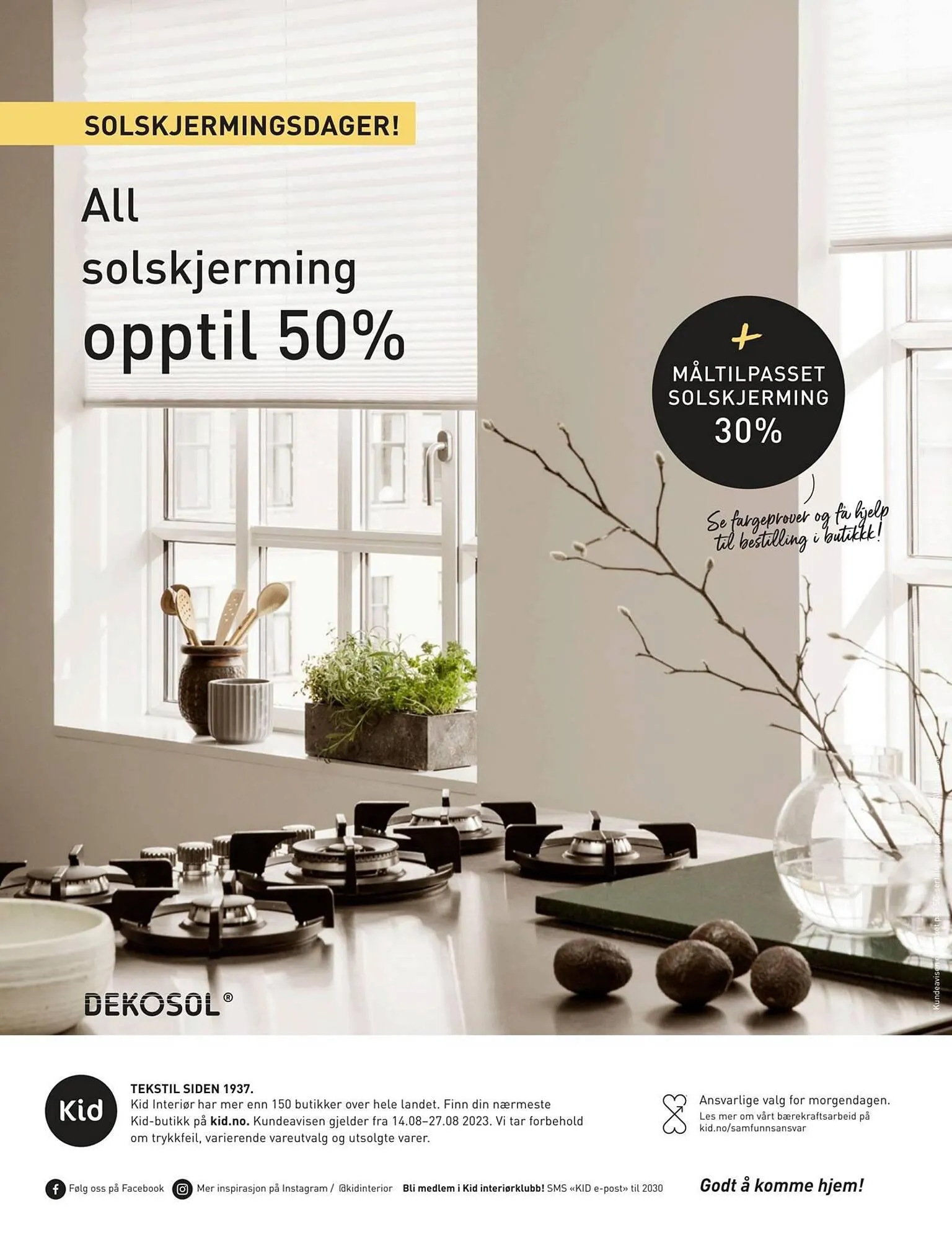 Kid Interiør Kundeavis fra 13. august til 27. august 2023 - kundeavisside 12