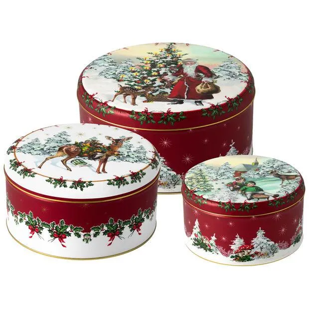 Winter Collage Accessoires Cookie box Set 3 19,7x9,4cm