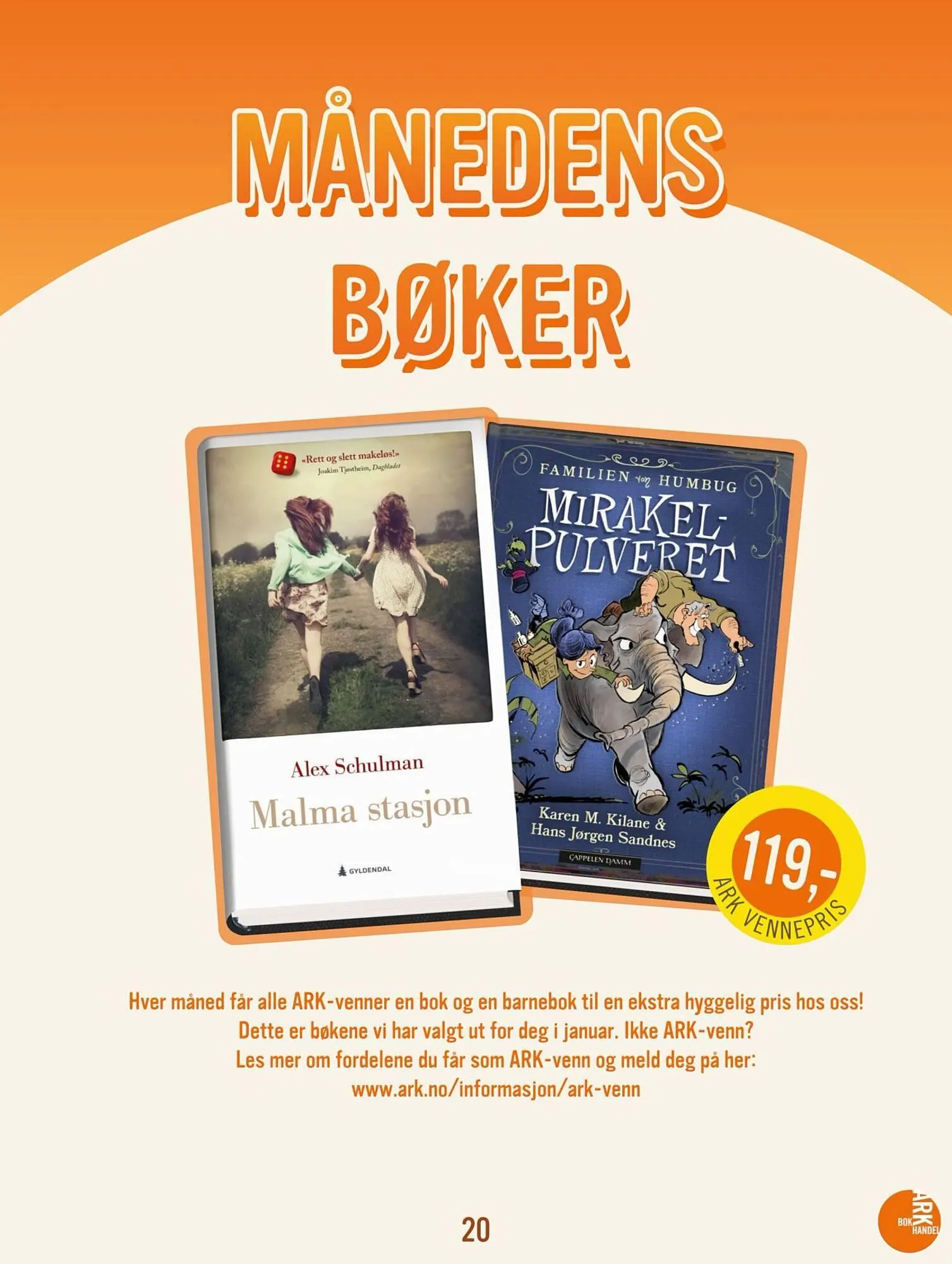 Ark Bokhandel kundeavis fra 4. januar til 1. februar 2026 - kundeavisside 20