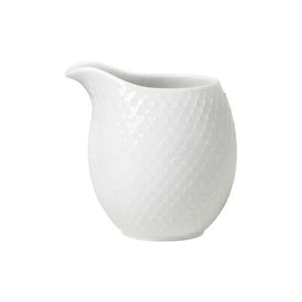 Rhombe melkekanne, hvit