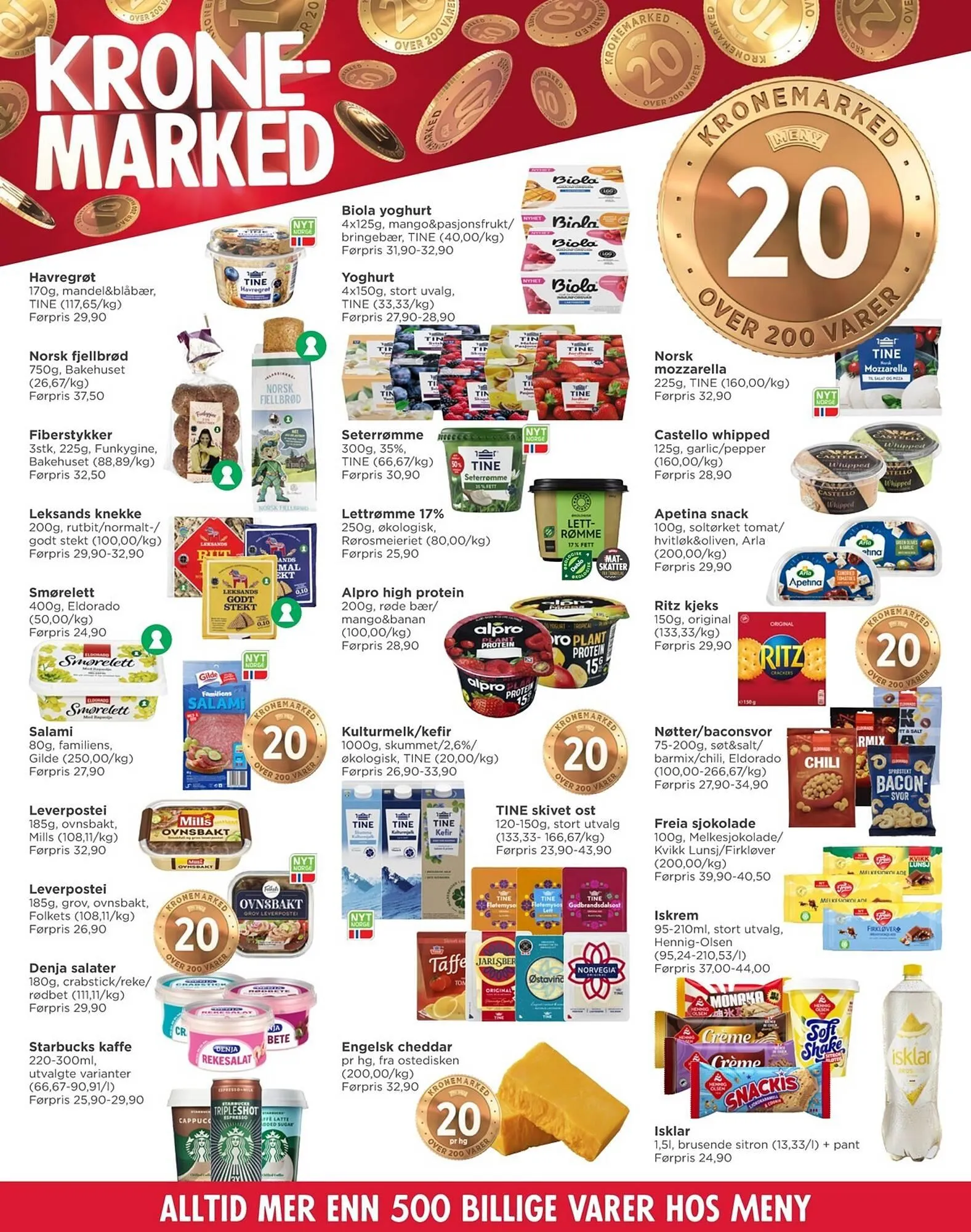 Meny kundeavis fra 2. mars til 7. mars 2026 - kundeavisside 4