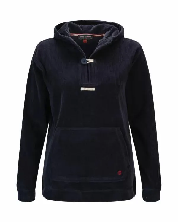 Amundsen Comfy Cord Hood Womens Faded Navy