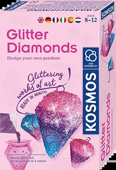 Vitenskapssett glitter diamanter