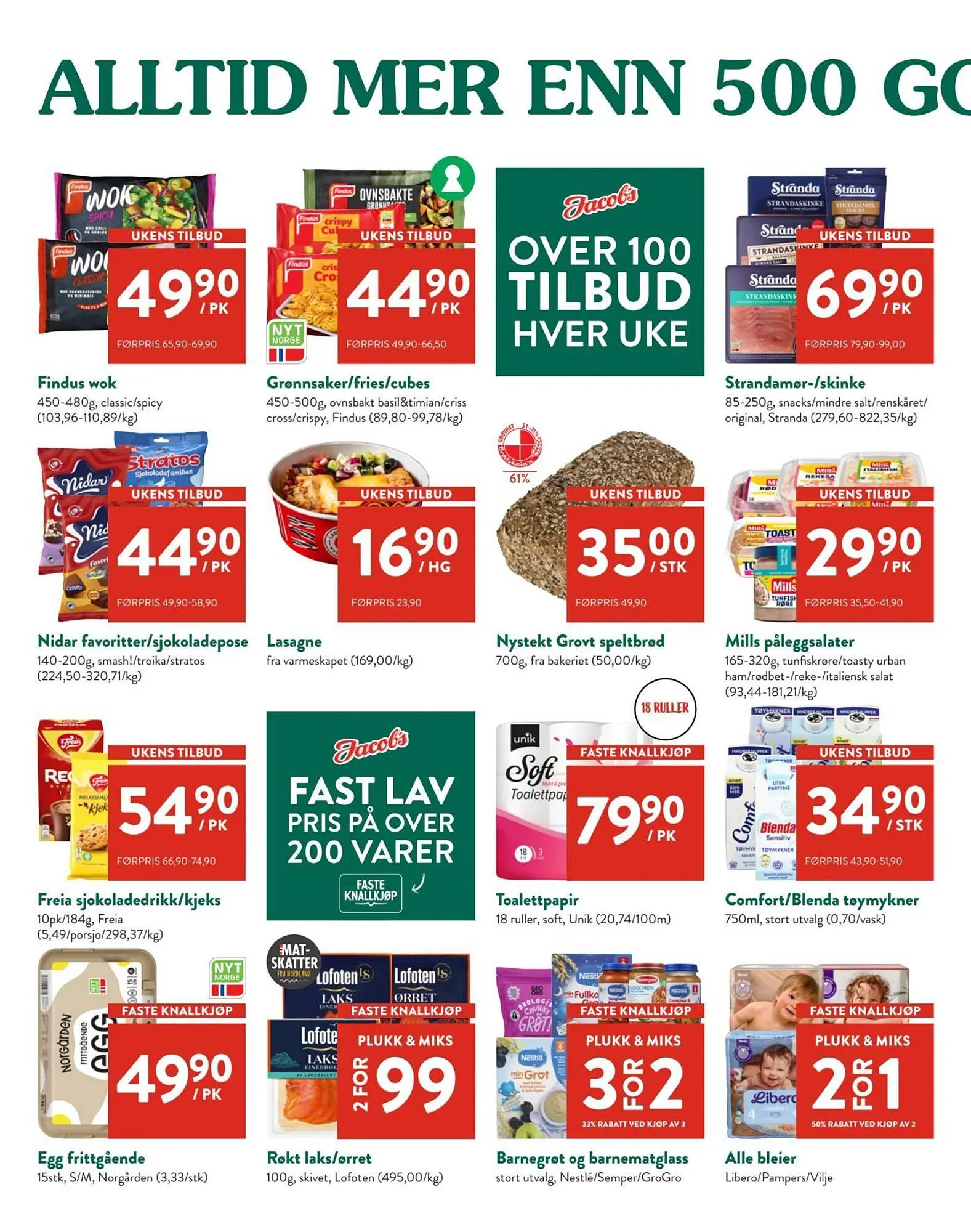 Jacobs kundeavis fra 16. mars til 18. mars 2026 - kundeavisside 2