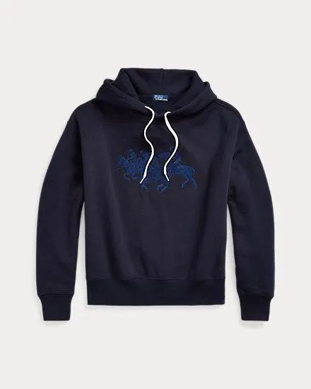 Triple-Pony Fleece Hoodie