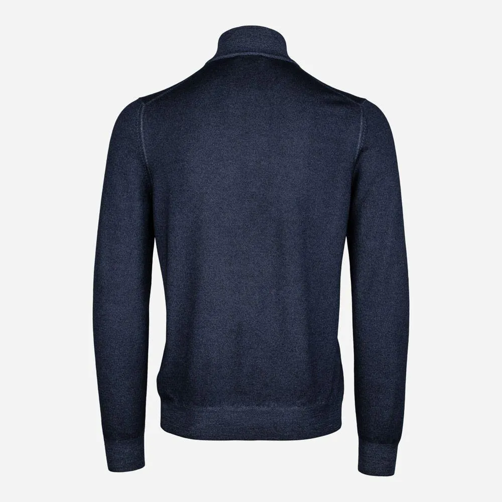 Half Zip Vintage Merino - Navy