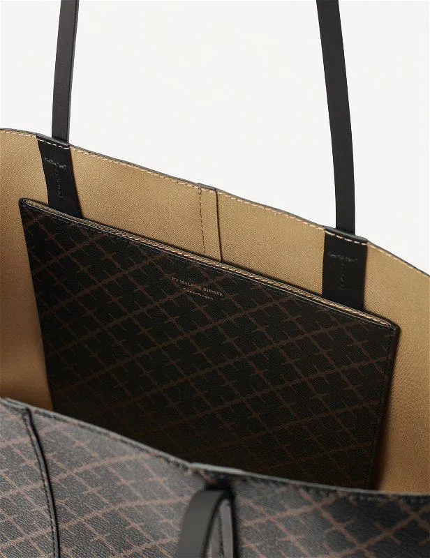 Abigail Printed Tote Bag Dark Chokolate