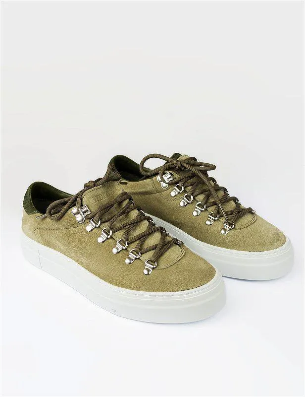 Marostica Low Suede Plattform Olive