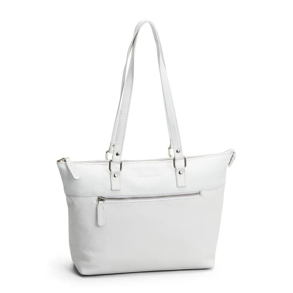 Shoppingveske i skinn