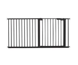 BabyDan Premier sikkerhetsgrind ekstra bred, svart, 151,8-158 cm
