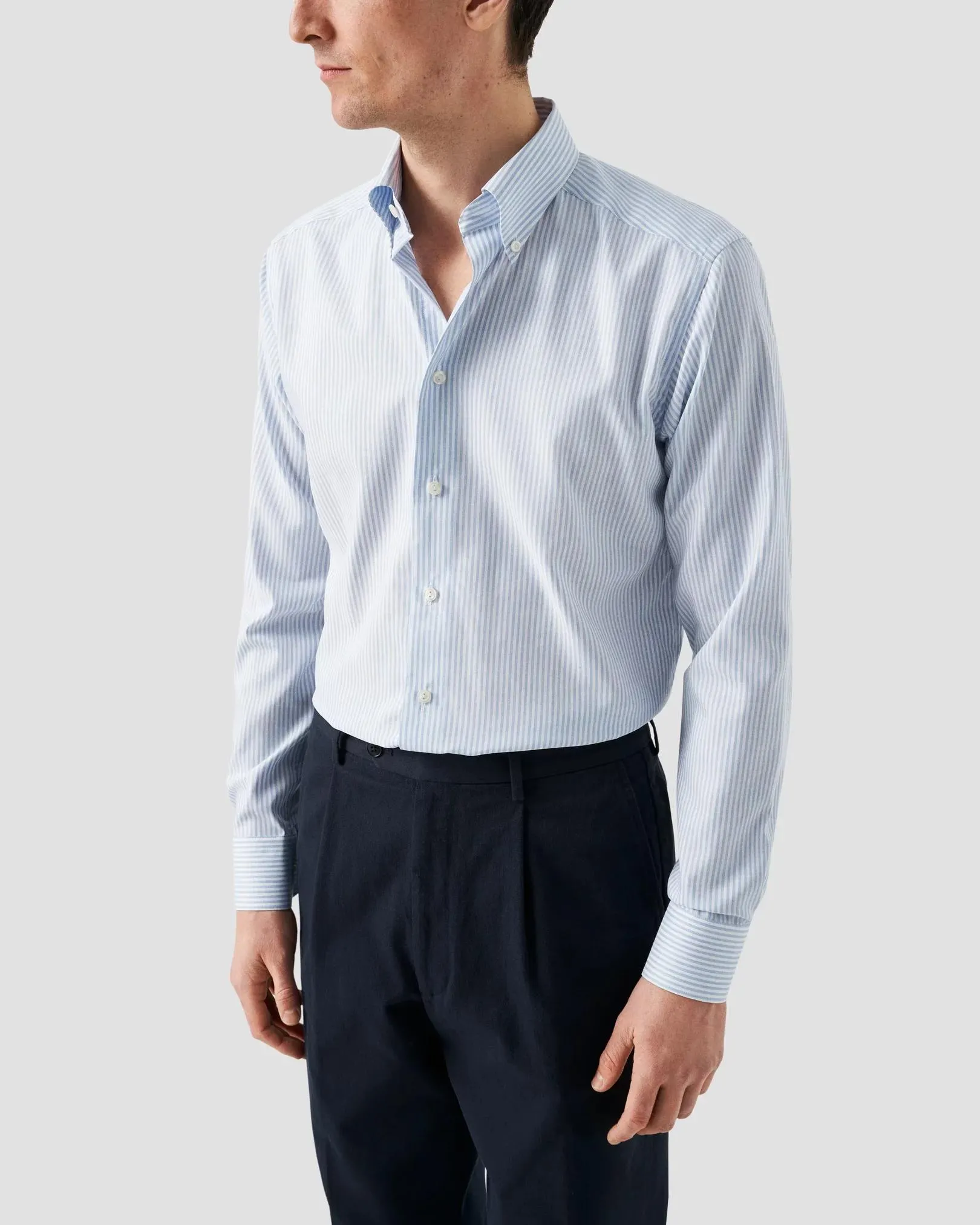 Light Blue Bengal Striped Signature Oxford Shirt
