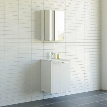 BADEROMSMØBEL CAMARGUE IDE MED SPEILSKAP HVIT 50CM
