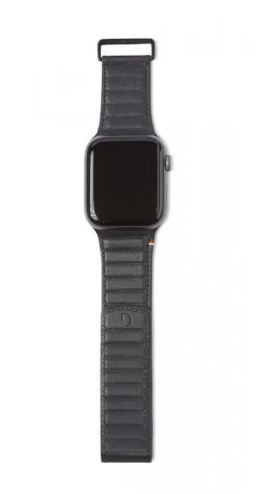 Decoded Traction lærrem til Apple Watch 40/38 mm - Svart