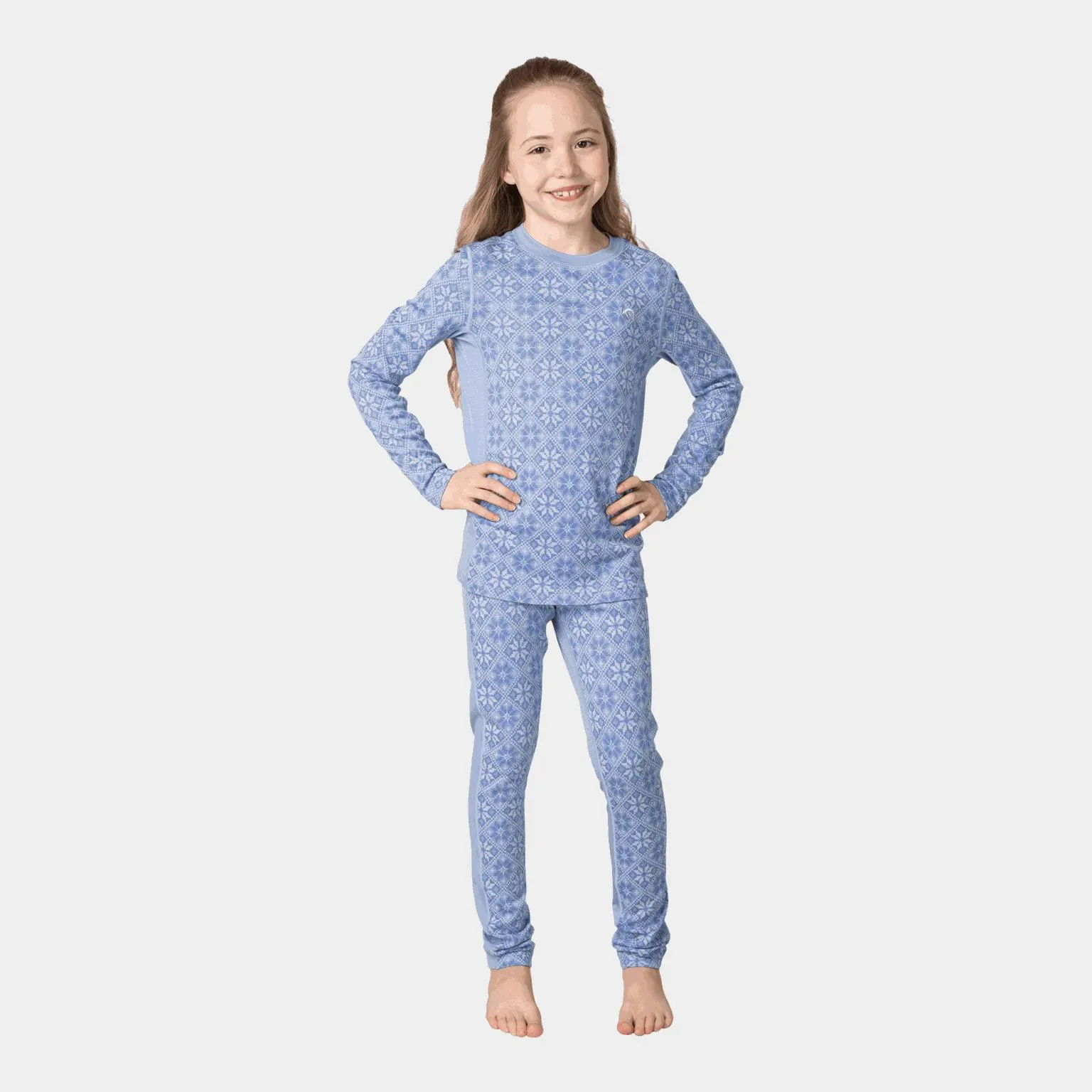 Hennie Set, ullundertøy - Blå